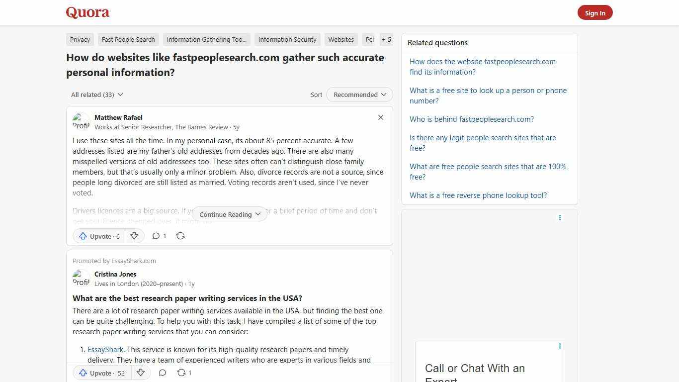How do websites like fastpeoplesearch.com gather such accurate personal information? - Quora